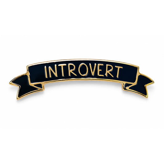 Introvert Hard Enamel Pin - Kolorspun Enamel Pins