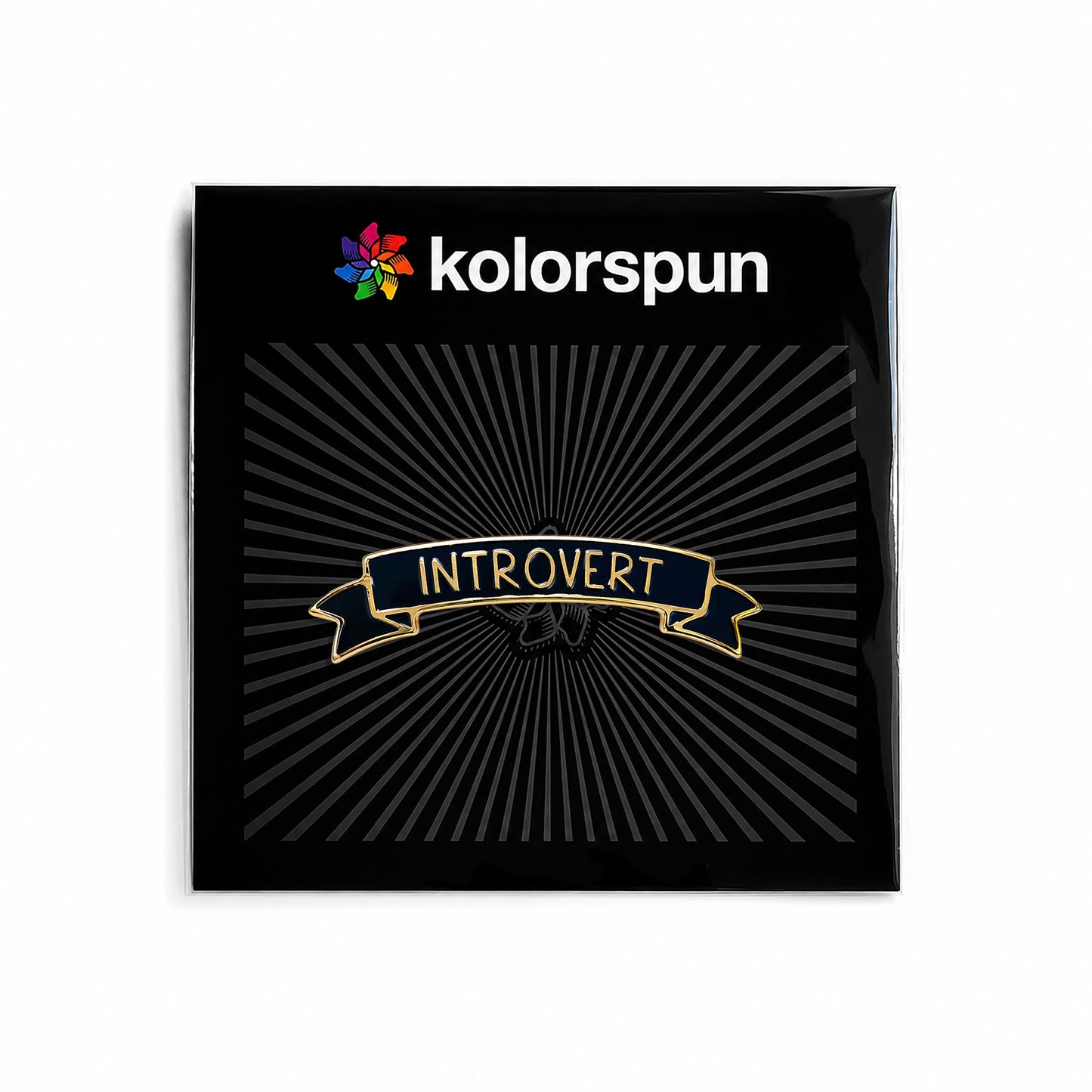 Introvert Hard Enamel Pin - Kolorspun Enamel Pins