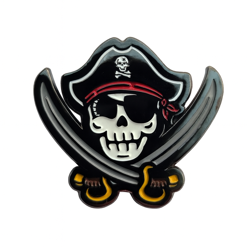 Pirate Pin - Kolorspun Enamel Pins