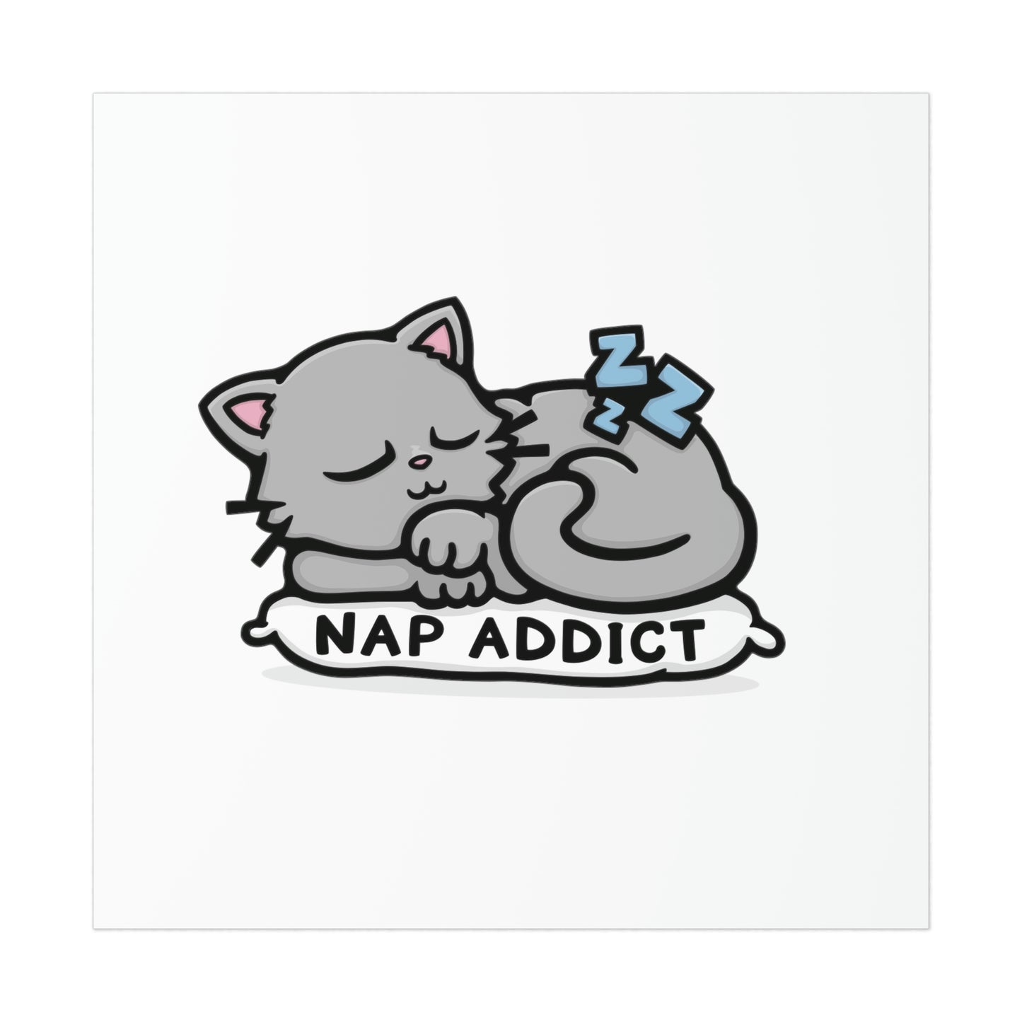 Nap Addict Cat Print - Kolorspun Enamel Pins