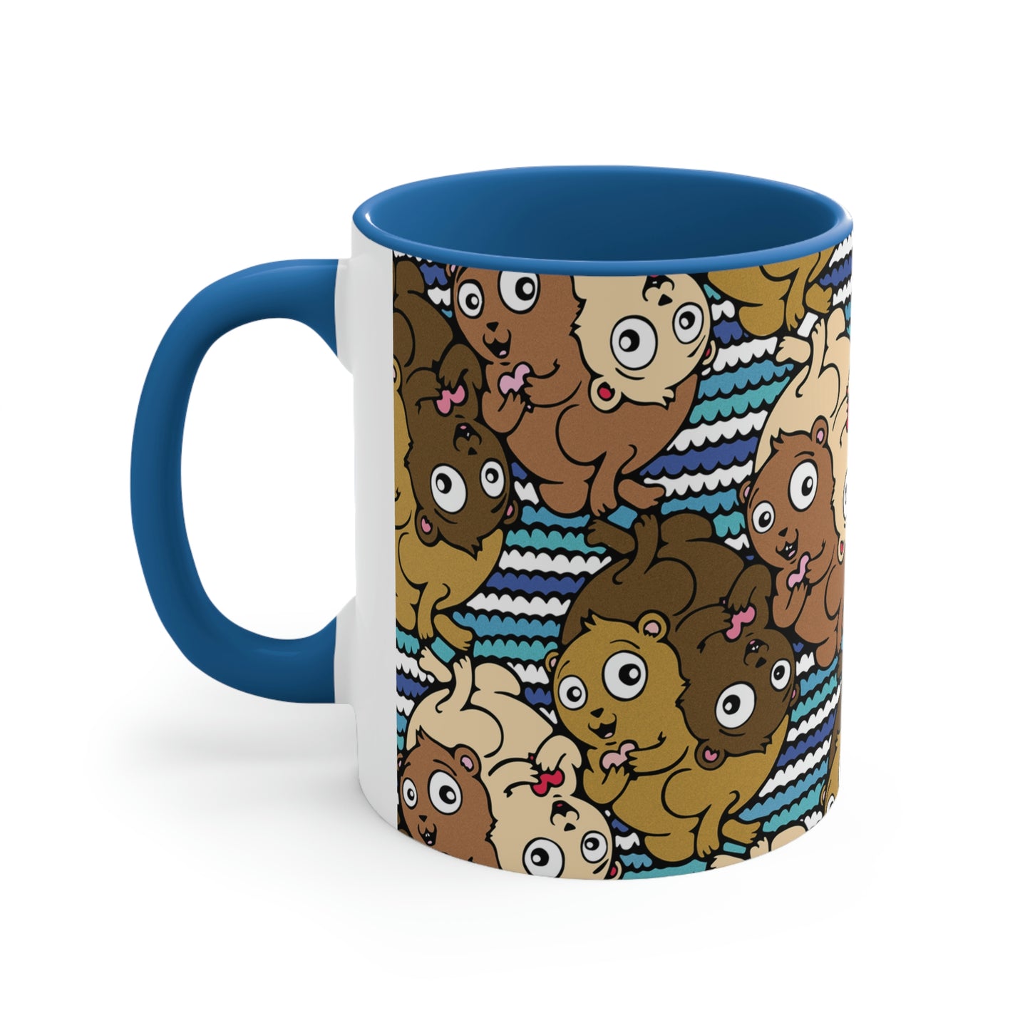 Significant Otters Tessellation Mug - Kolorspun Enamel Pins