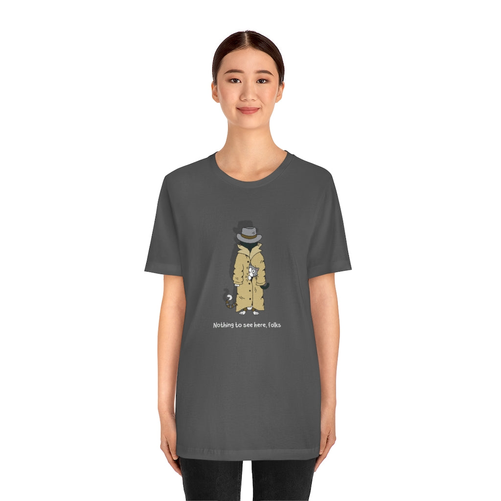 3 Cats in a Trench Coat Shirt - Kolorspun Enamel Pins