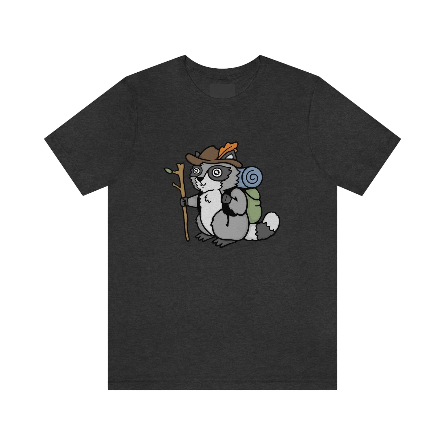 Hiker Raccoon Shirt - Kolorspun Enamel Pins