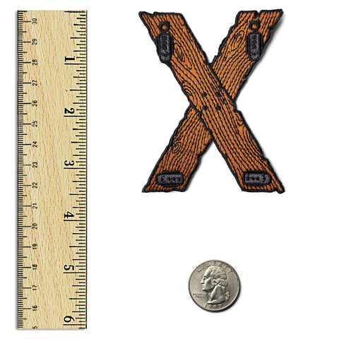Saint Andrew's Cross BDSM Patch Kolorspun