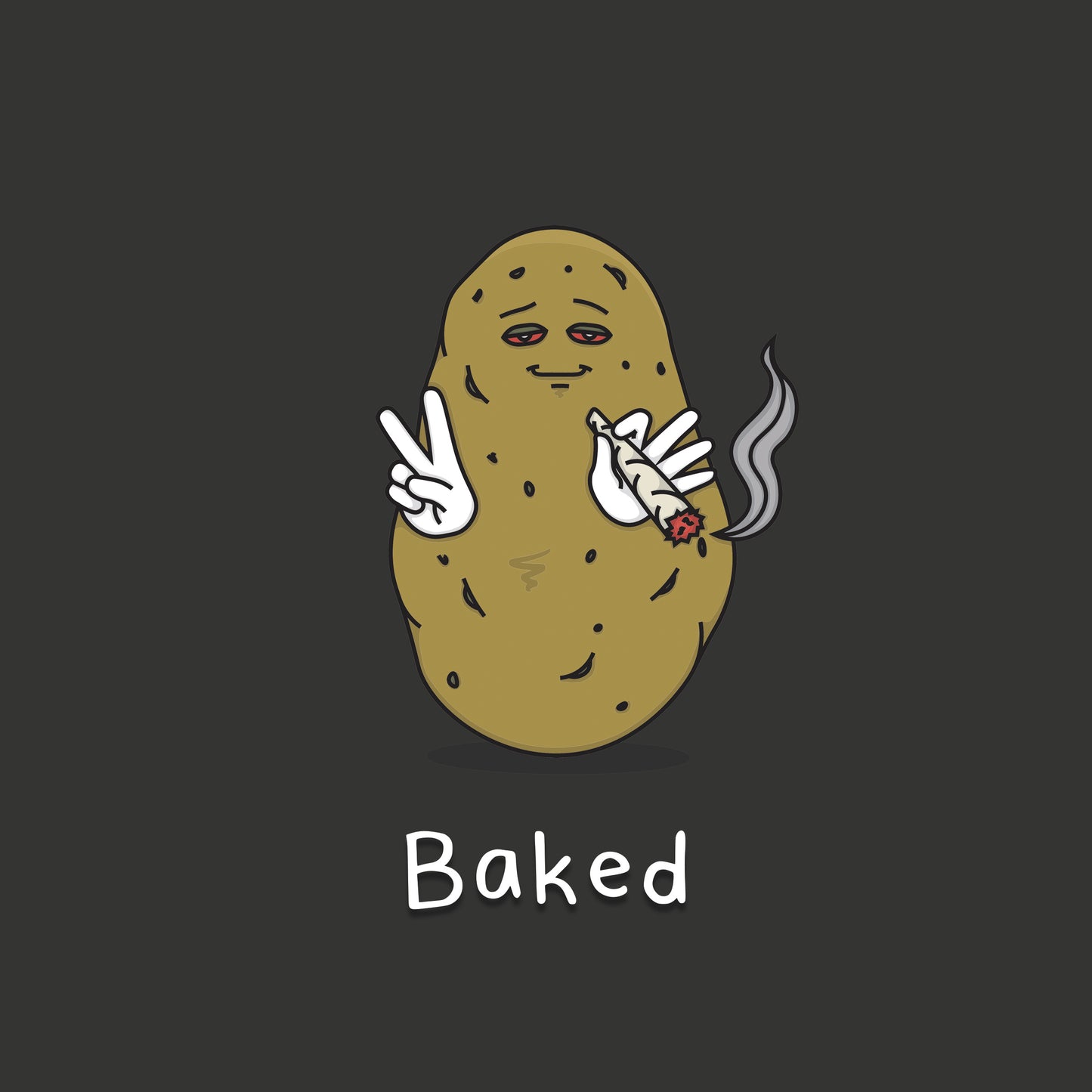 Baked Potato Shirt - Kolorspun Enamel Pins