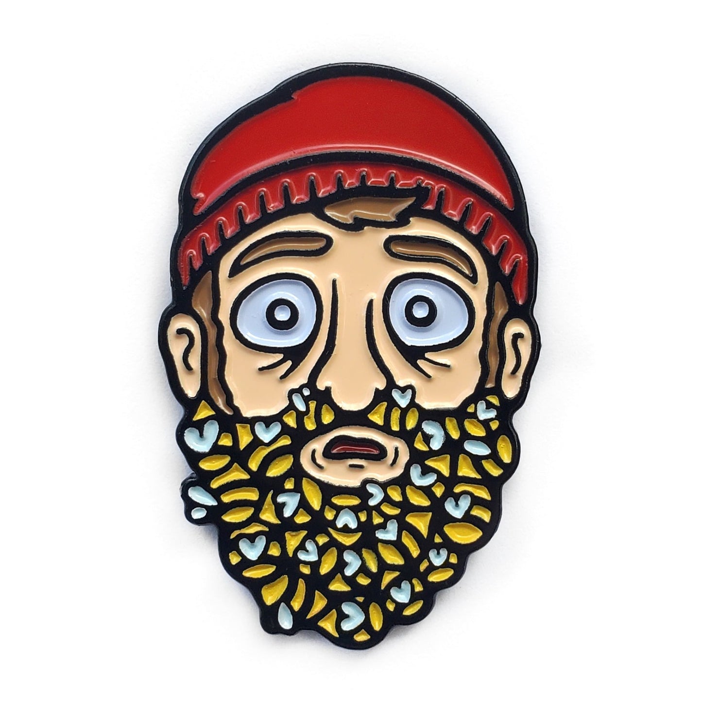 Beard o' Bees Pin - Kolorspun Enamel Pins