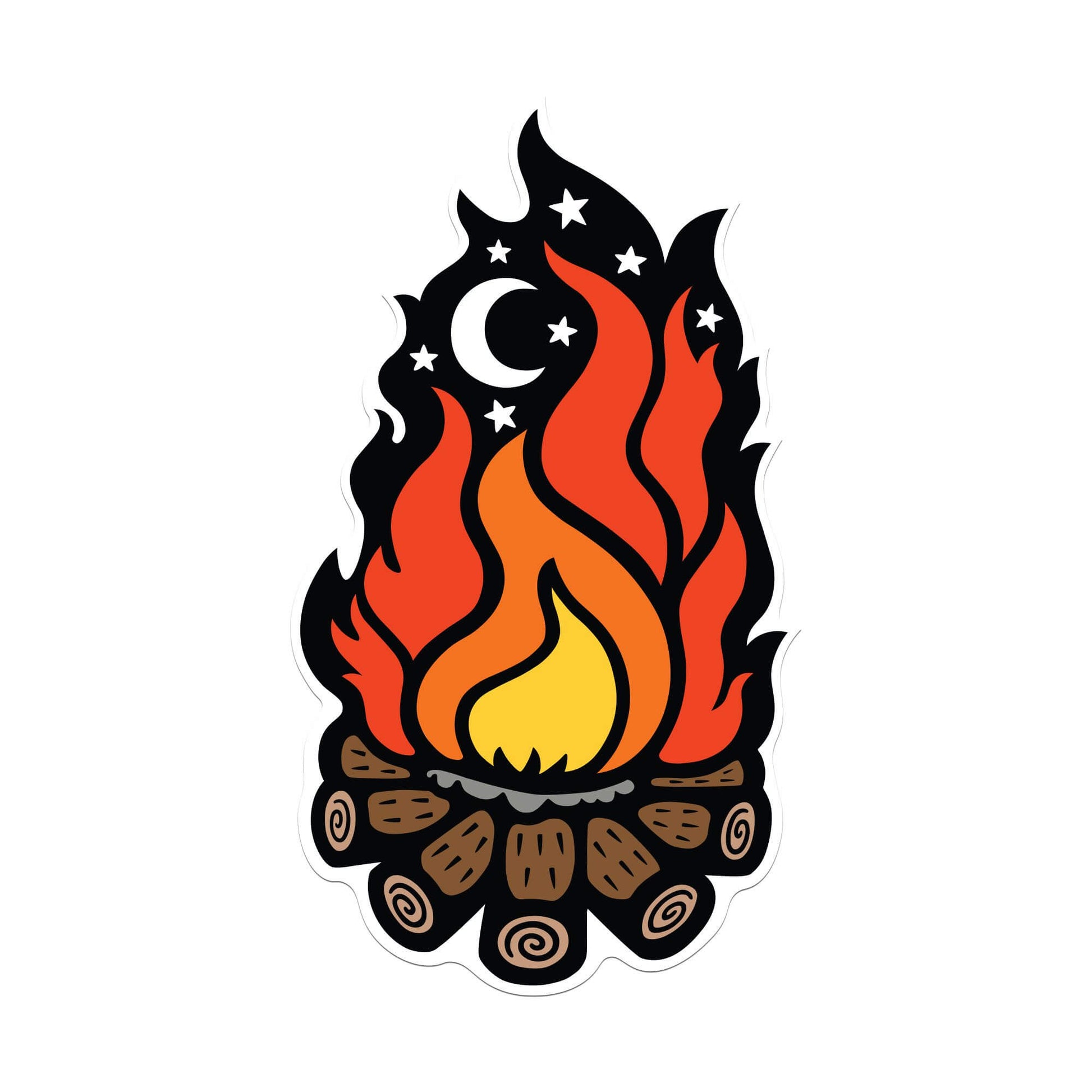 Campfire Sticker - Kolorspun Enamel Pins