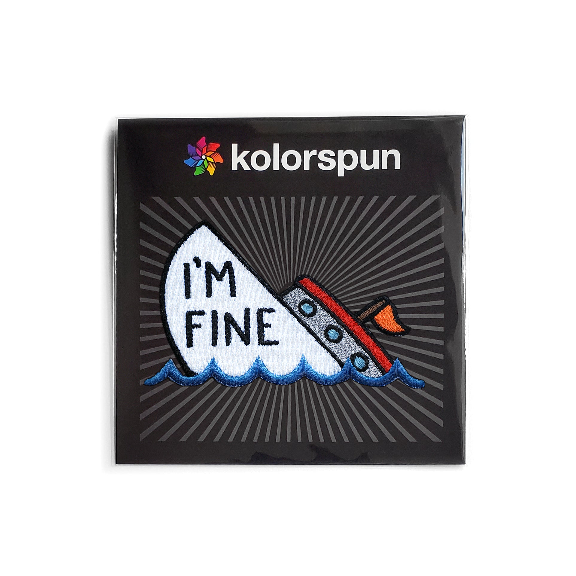 I'm Fine Patch - Kolorspun Enamel Pins