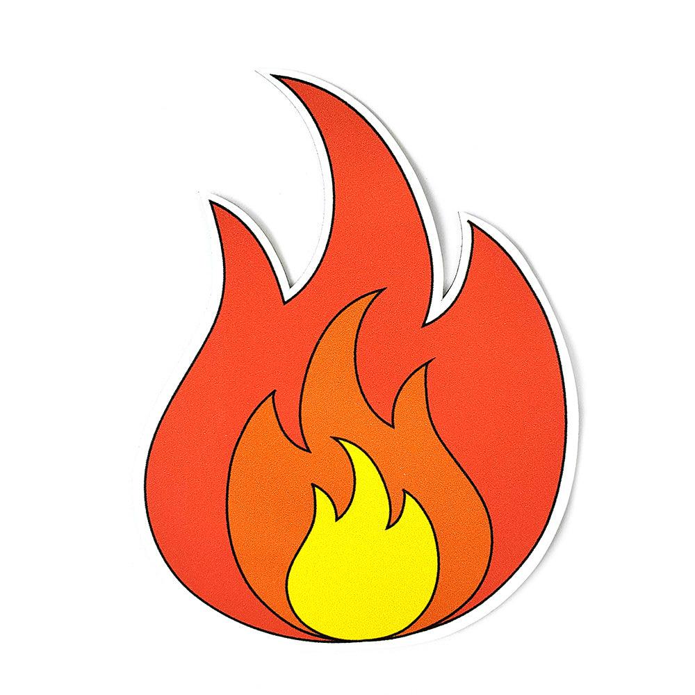Fire Sticker - Kolorspun Enamel Pins