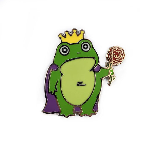 Frog Prince Pin - Kolorspun Enamel Pins