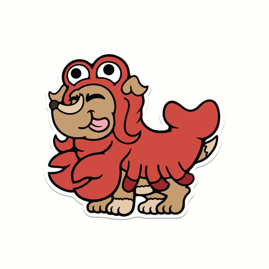 Lobster Dog Sticker - Kolorspun Enamel Pins