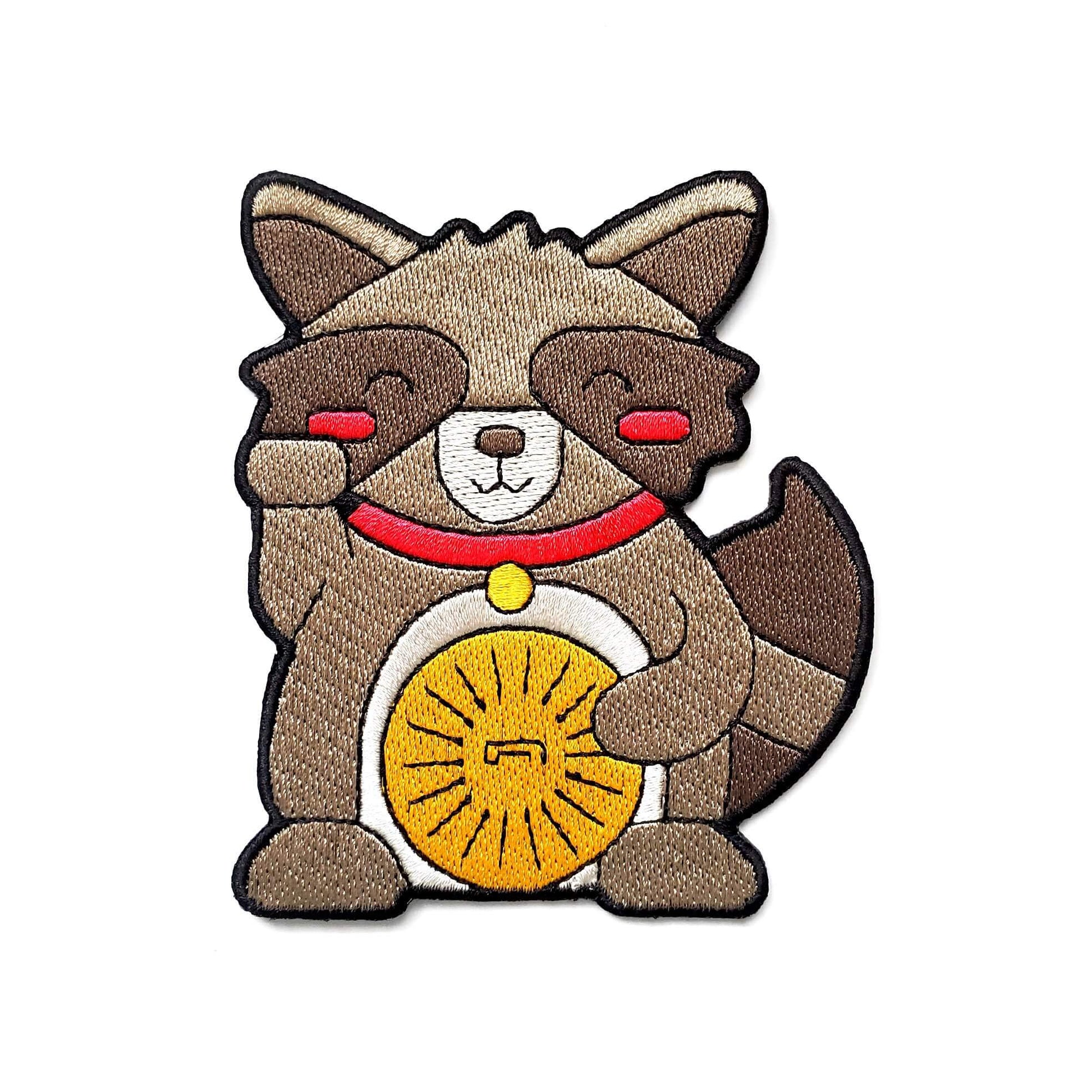 Lucky Raccoon Patch - Kolorspun Enamel Pins