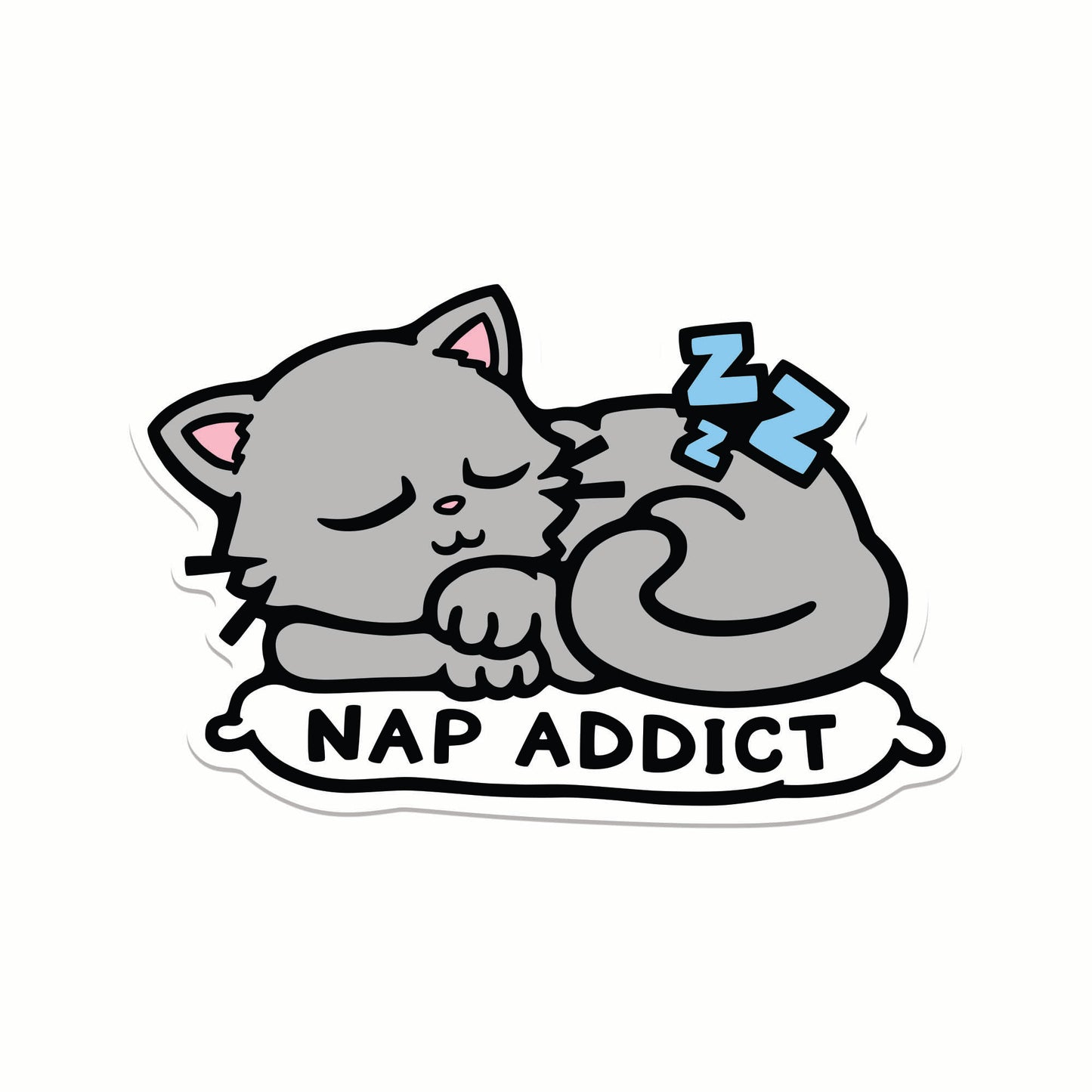 Nap Addict Sticker - Kolorspun Enamel Pins