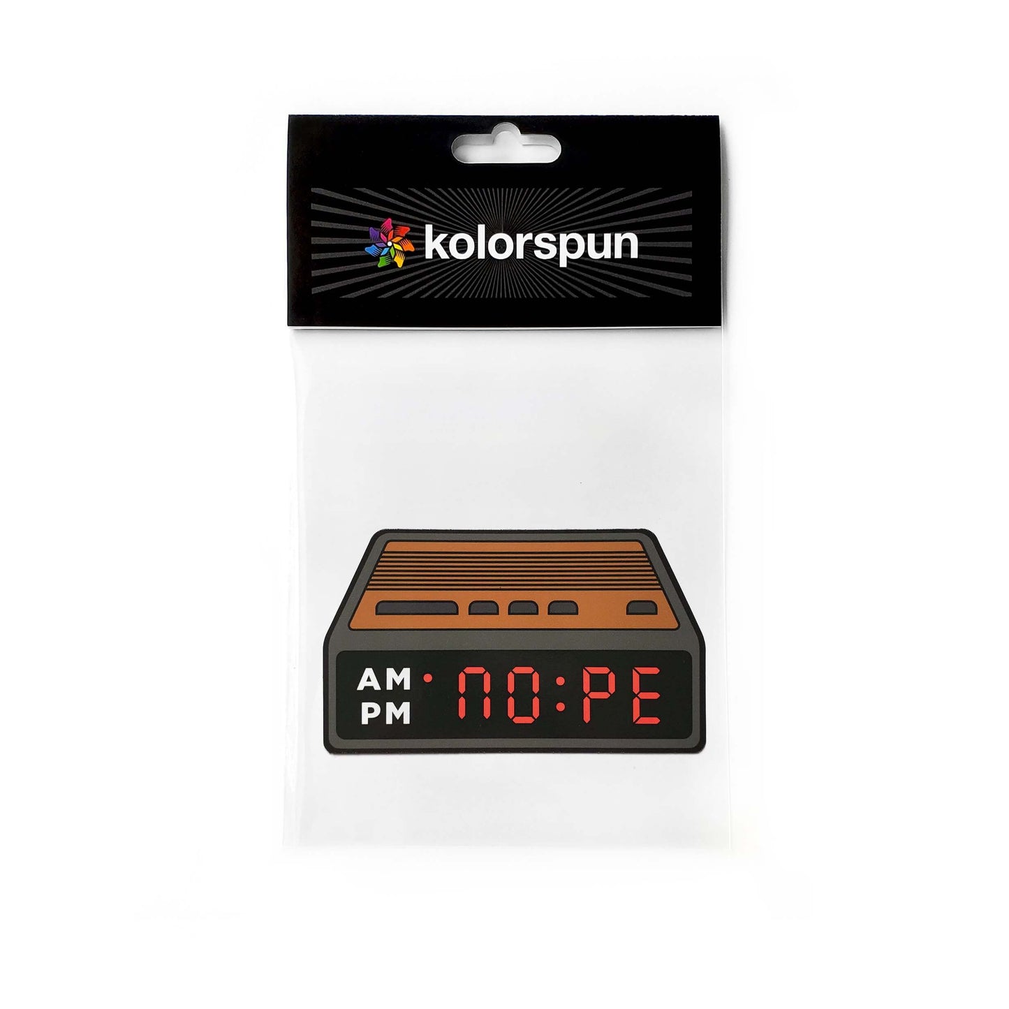 NOPE Clock Magnet - Kolorspun Enamel Pins