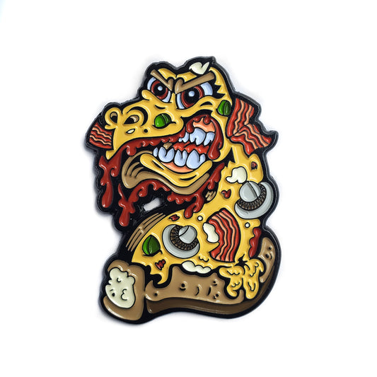 Pizza Monster Pin - Kolorspun Enamel Pins