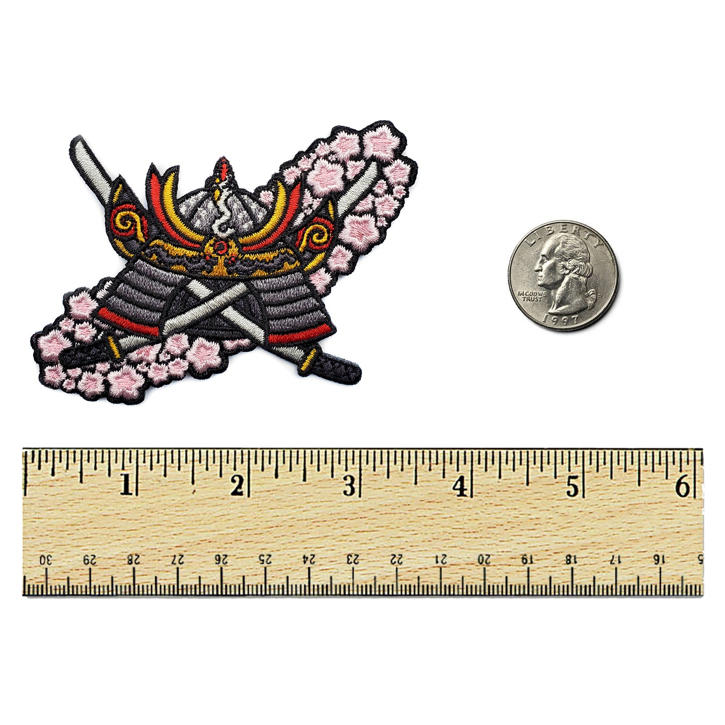 Sakura Samurai Patch - Kolorspun Enamel Pins