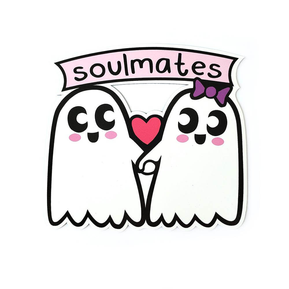 Soul Mates Sticker - Kolorspun Enamel Pins