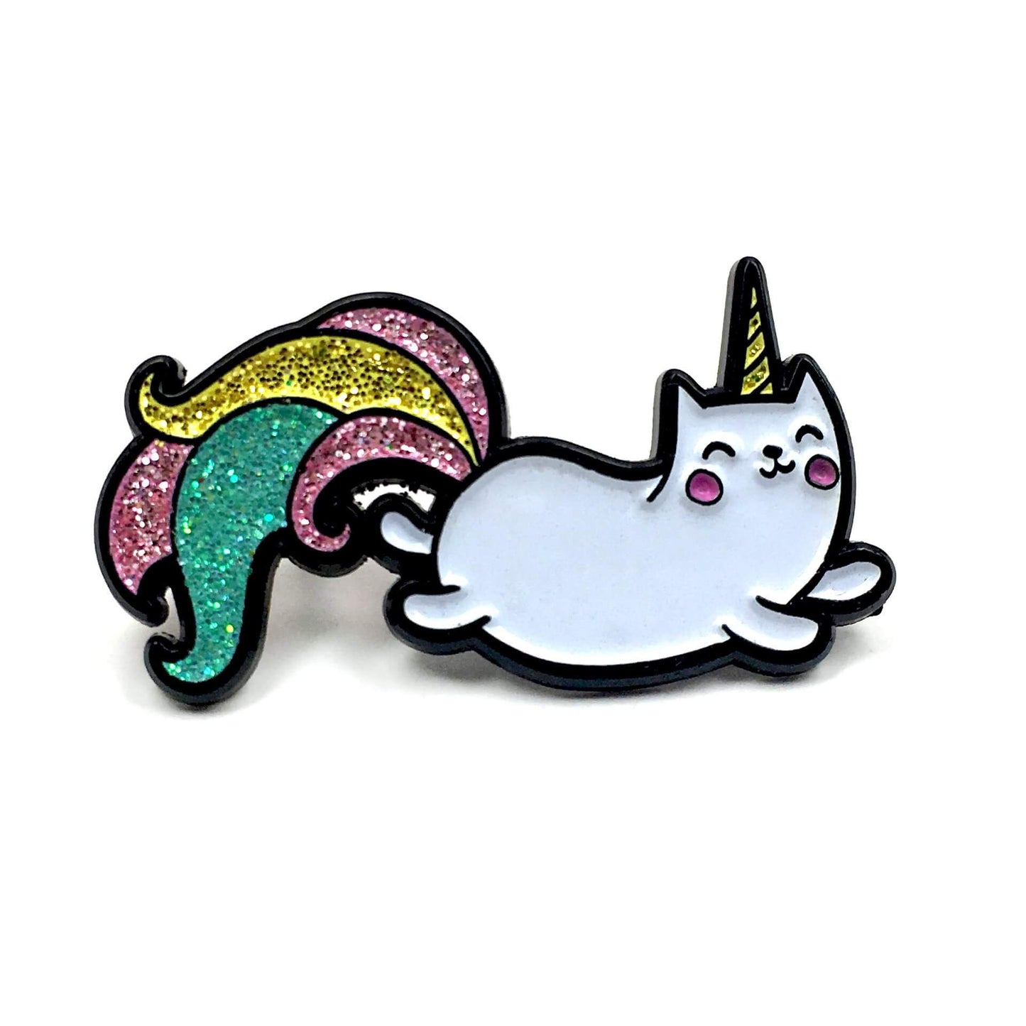 Unicorn Cat Pin - Kolorspun Enamel Pins