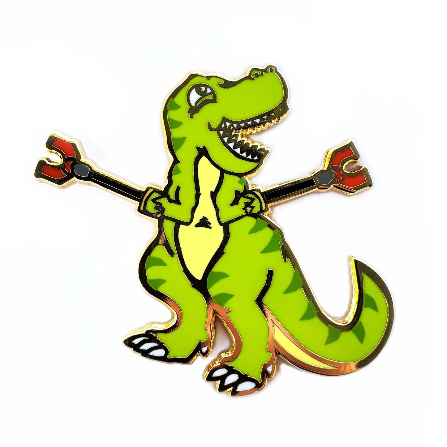 Unstoppable T-Rex Pin - Kolorspun Enamel Pins