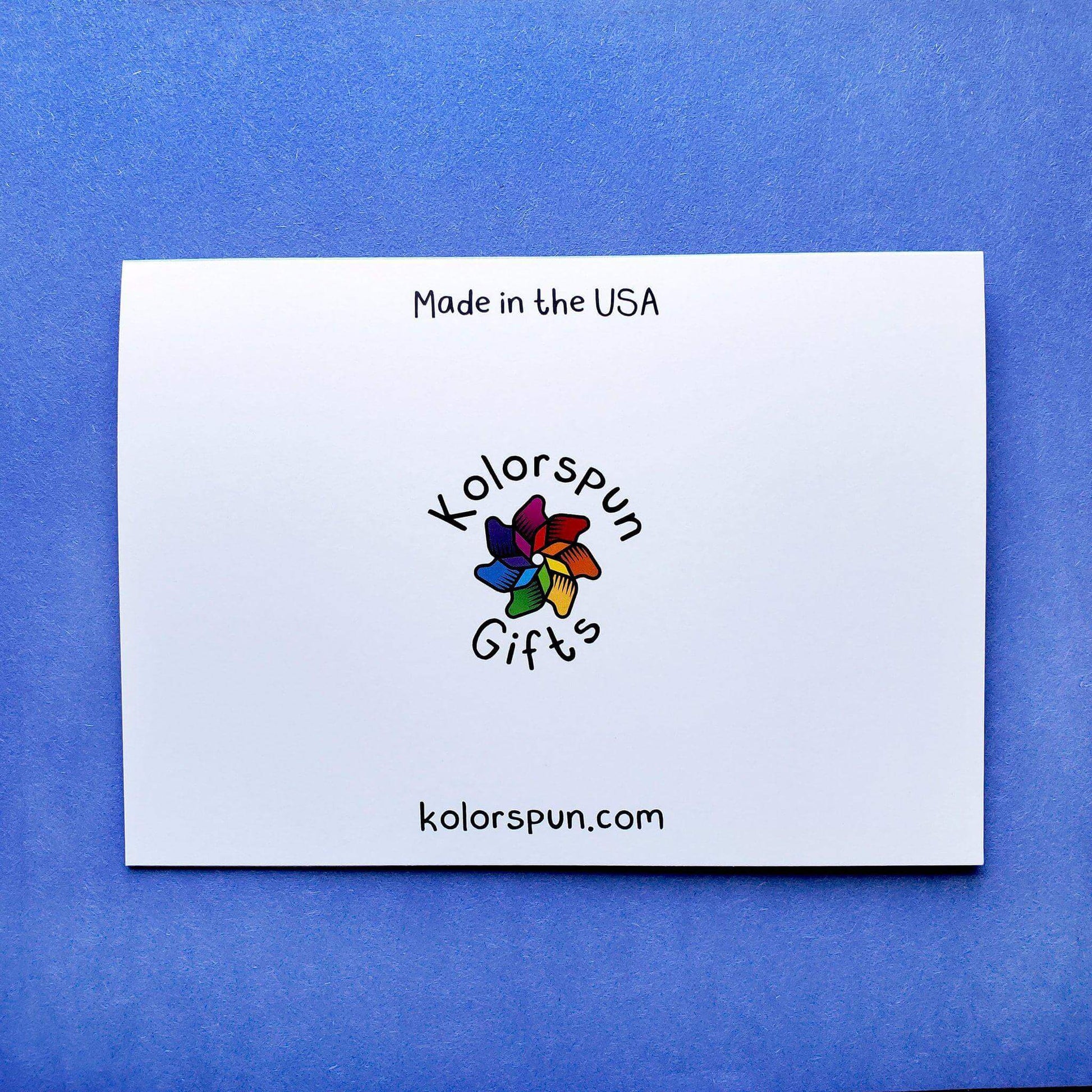 Arctic Wolf Greeting Card - Kolorspun Enamel Pins