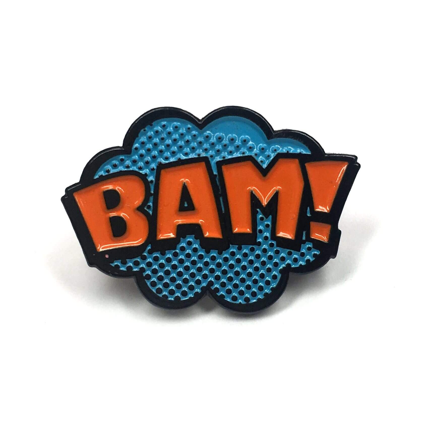 "BAM!" Pop Art Pin - Kolorspun Enamel Pins