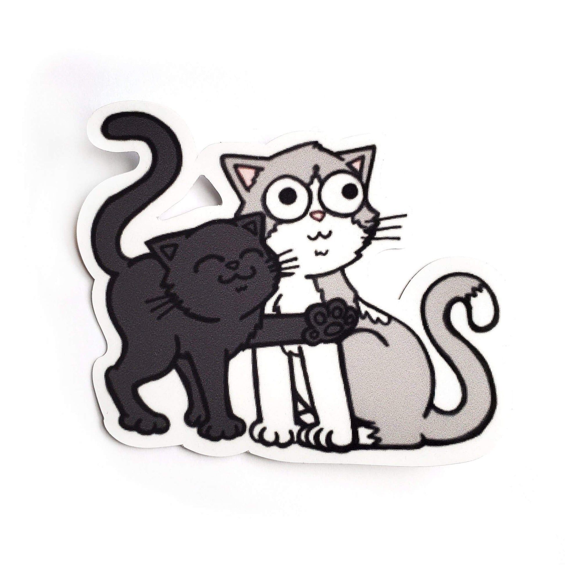 Cat Love Sticker - Kolorspun Enamel Pins