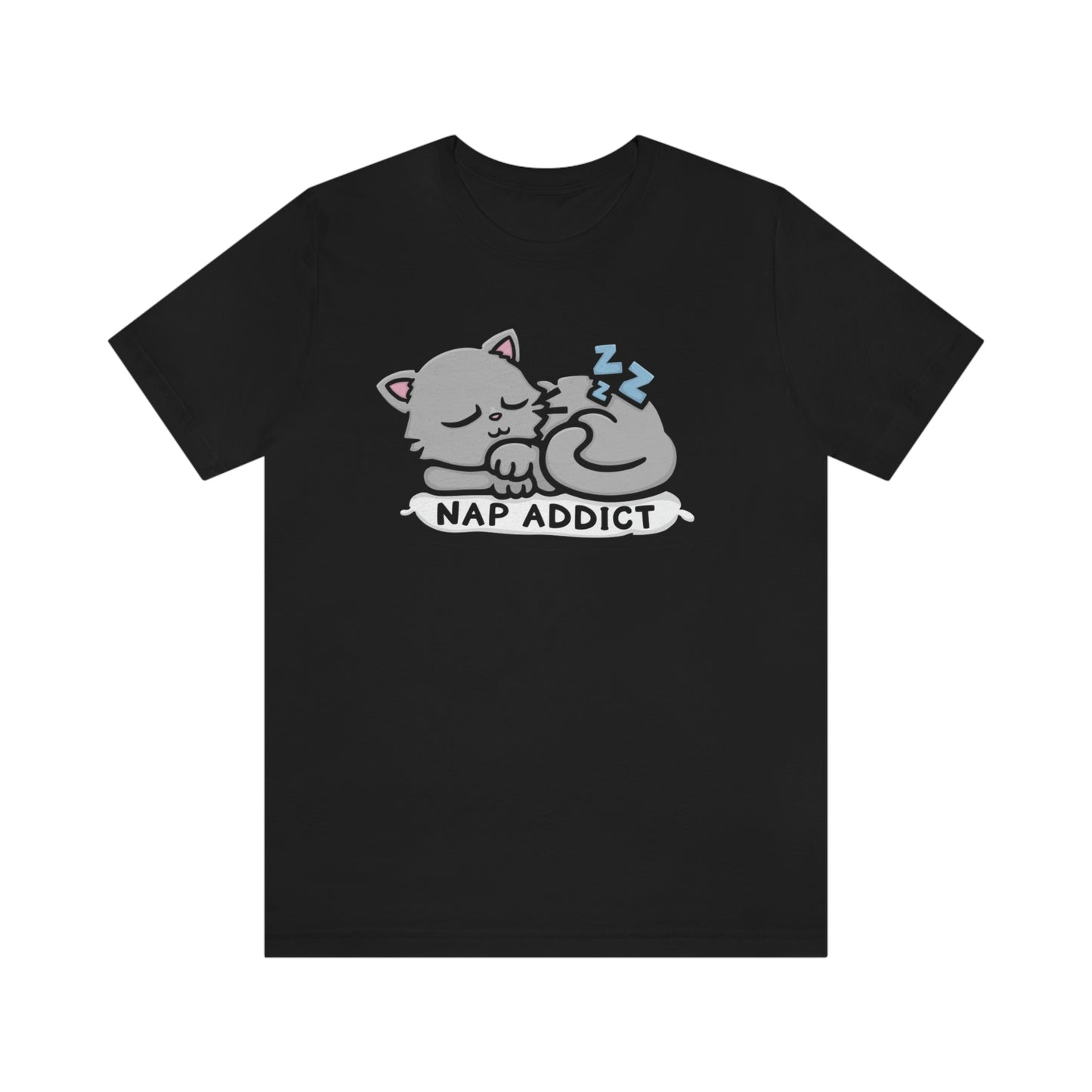 Nap Addict Cat Shirt - Kolorspun Enamel Pins