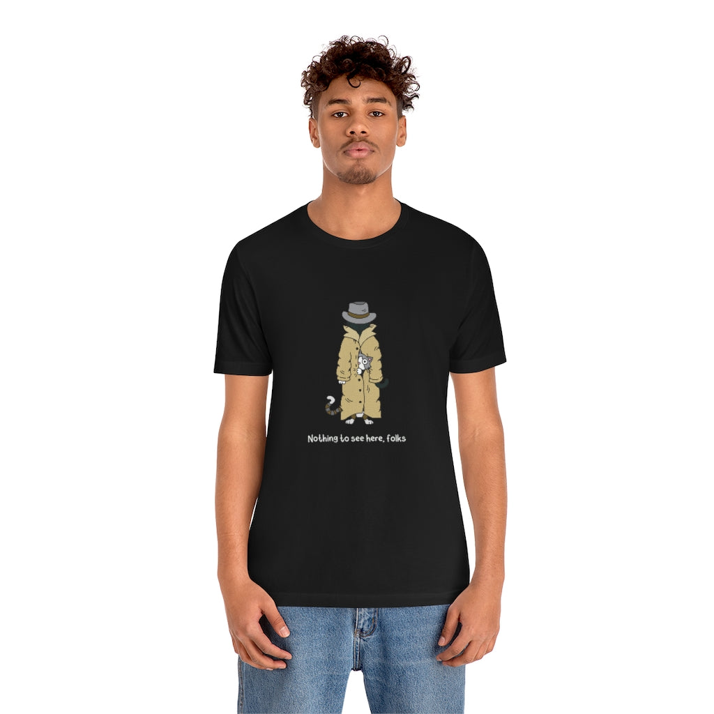 3 Cats in a Trench Coat Shirt - Kolorspun Enamel Pins