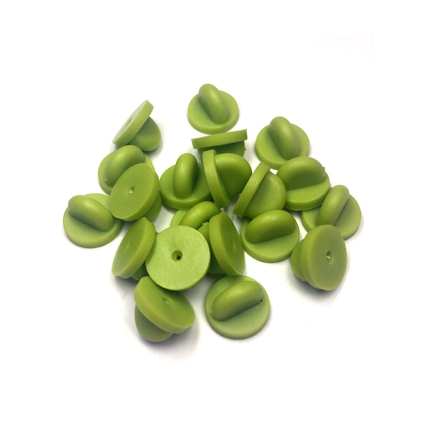 Green Rubber Pin Backs - 20 Pack - Kolorspun Enamel Pins