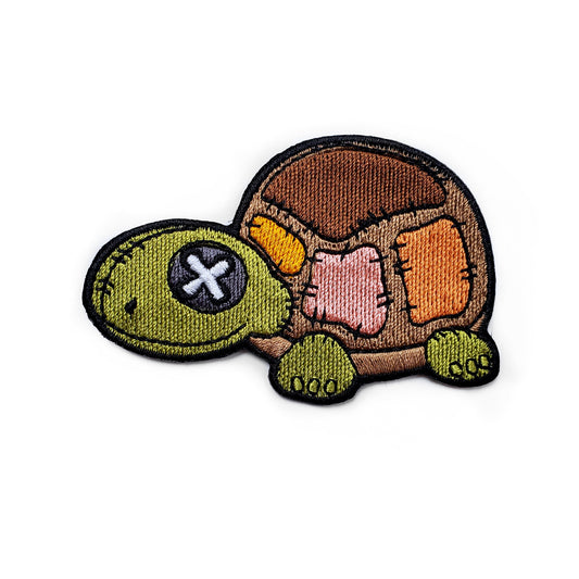 Patchwork Turtle Patch - Kolorspun Enamel Pins