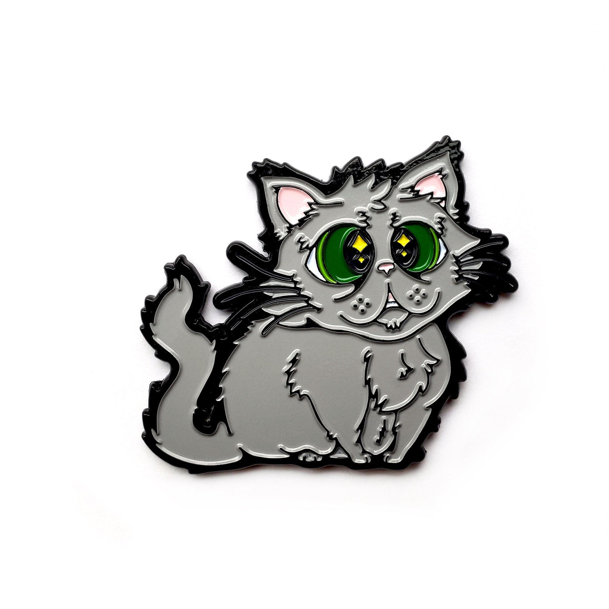 Fat Cat Fridge Magnet - Kolorspun Enamel Pins