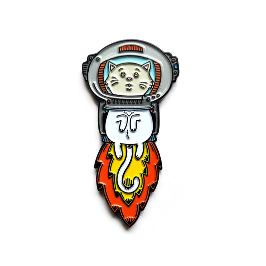 Astronaut Cat Needle Minder - Kolorspun Enamel Pins