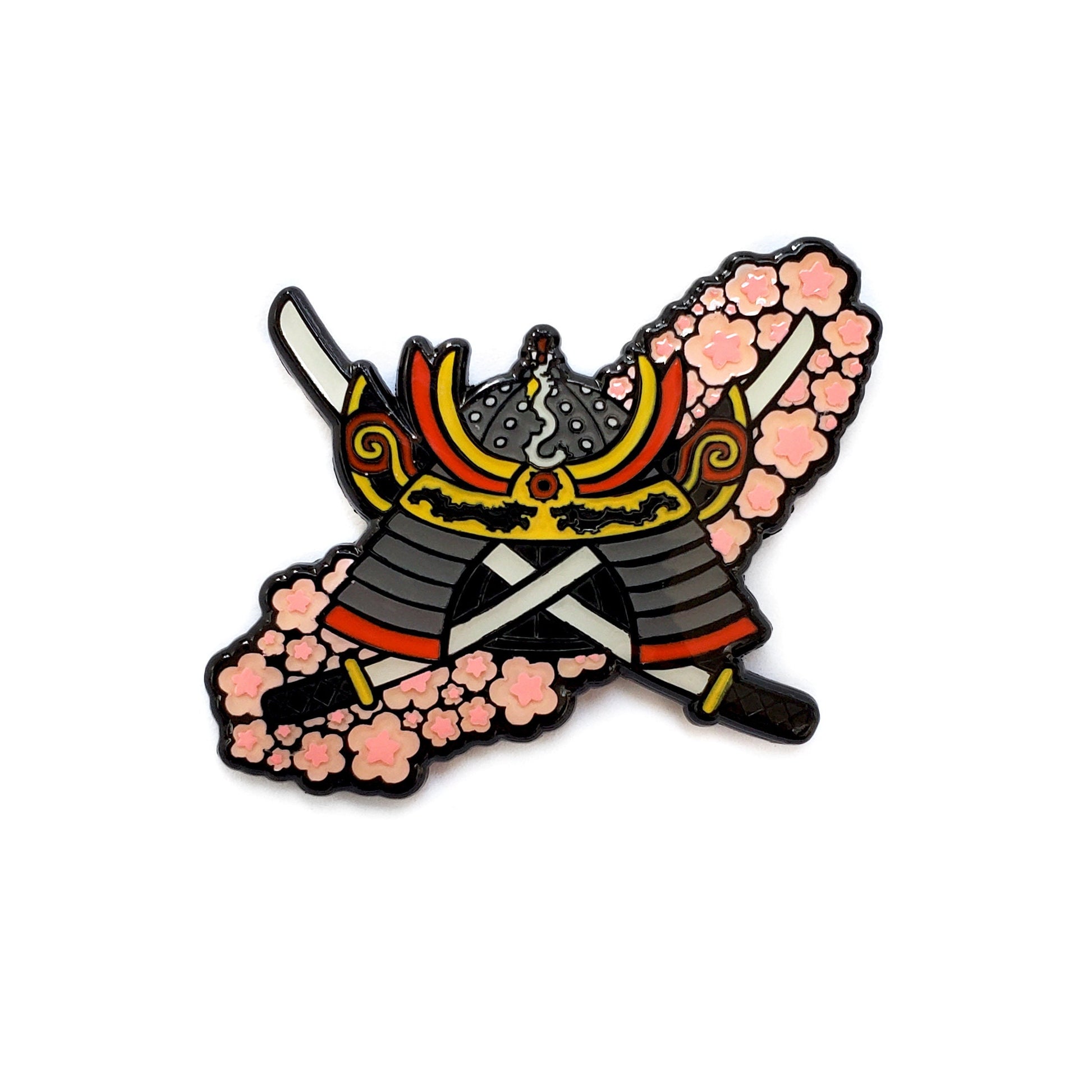 Samurai Fridge Magnet - Kolorspun Enamel Pins