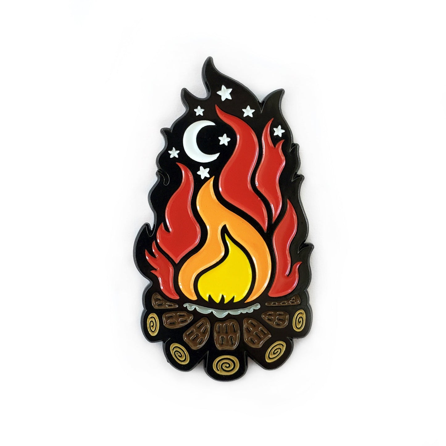 Campfire Flame Needle Minder - Kolorspun Enamel Pins