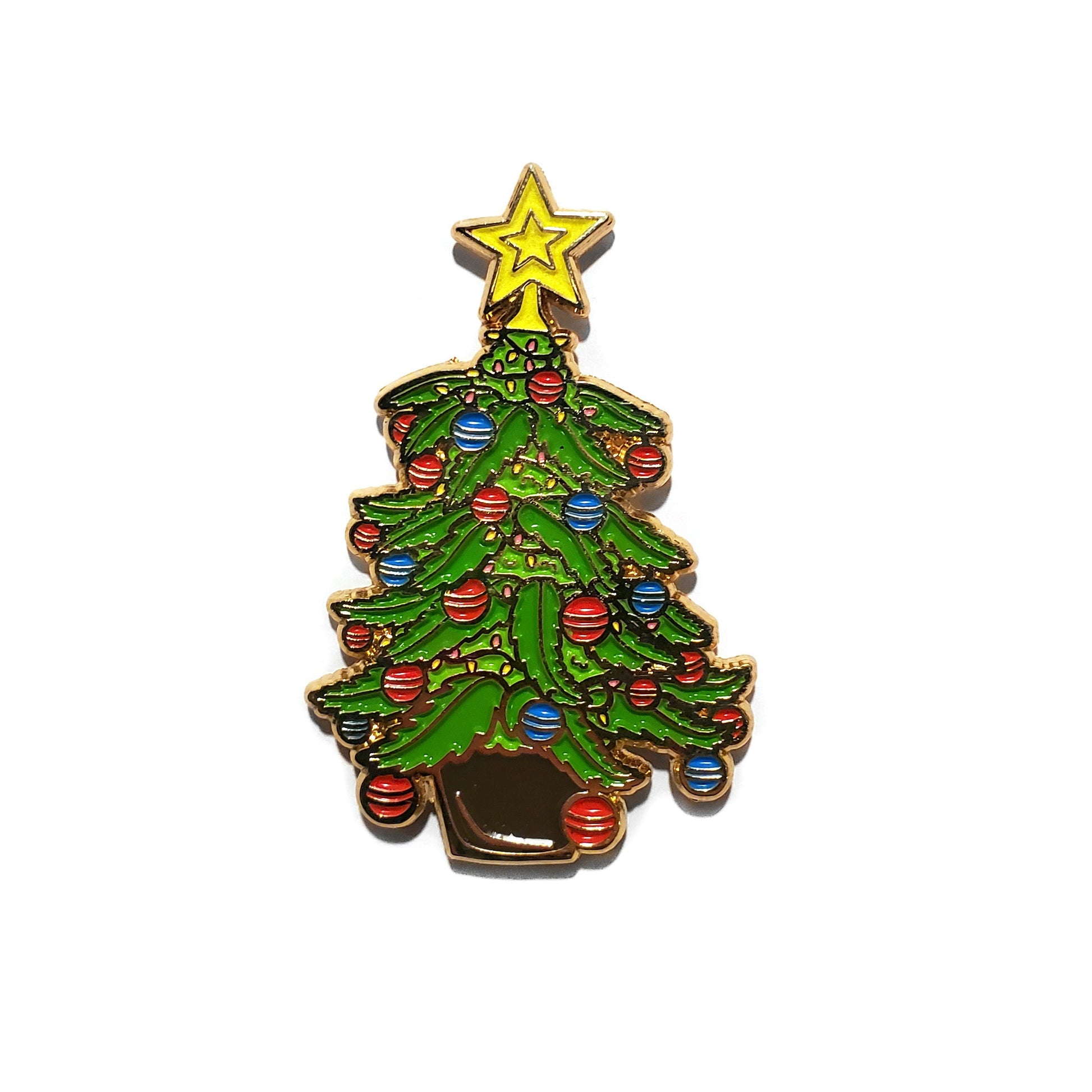 Cannabis Christmas Tree Needle Minder - Kolorspun Enamel Pins