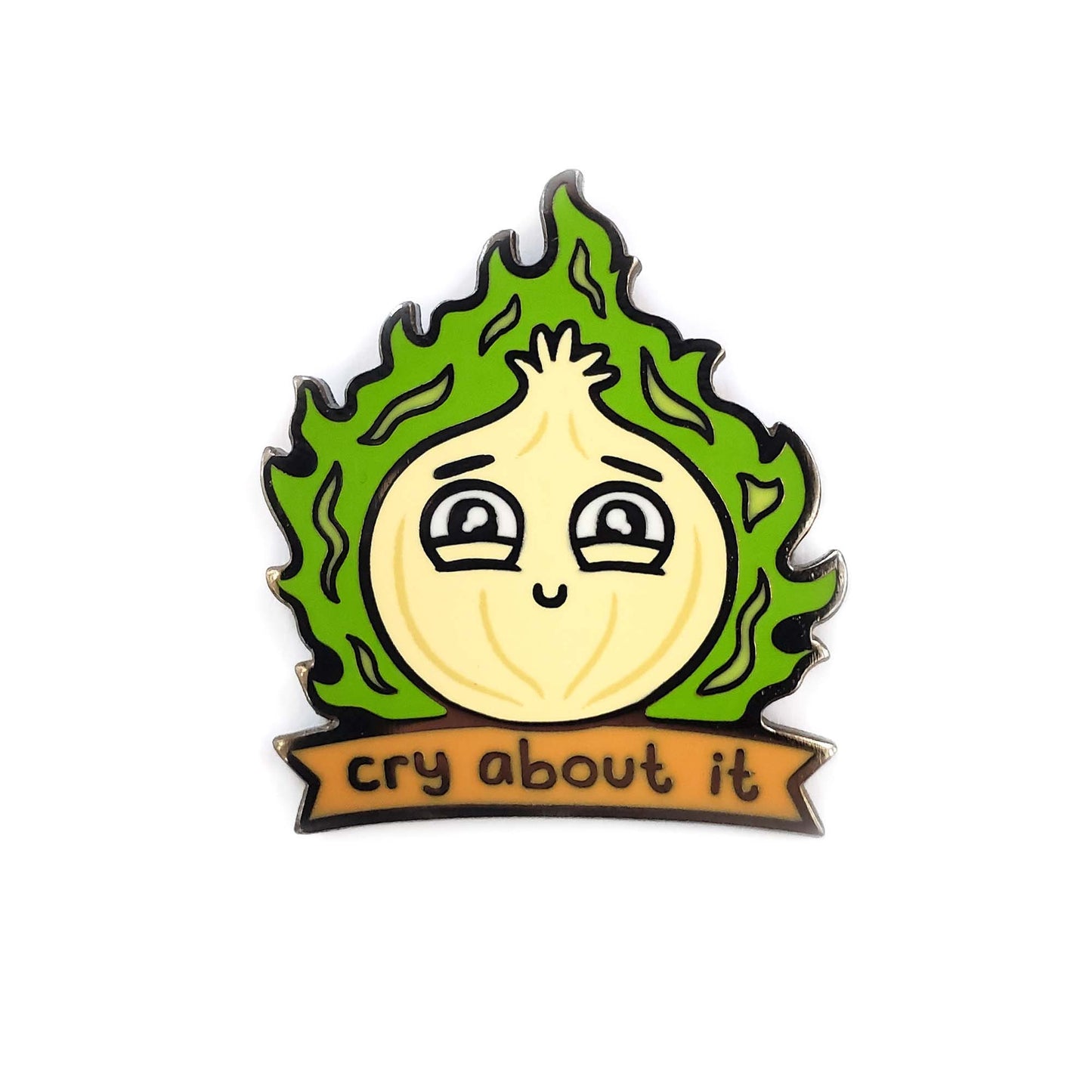 Cry About It Onion Needle Minder - Kolorspun Enamel Pins