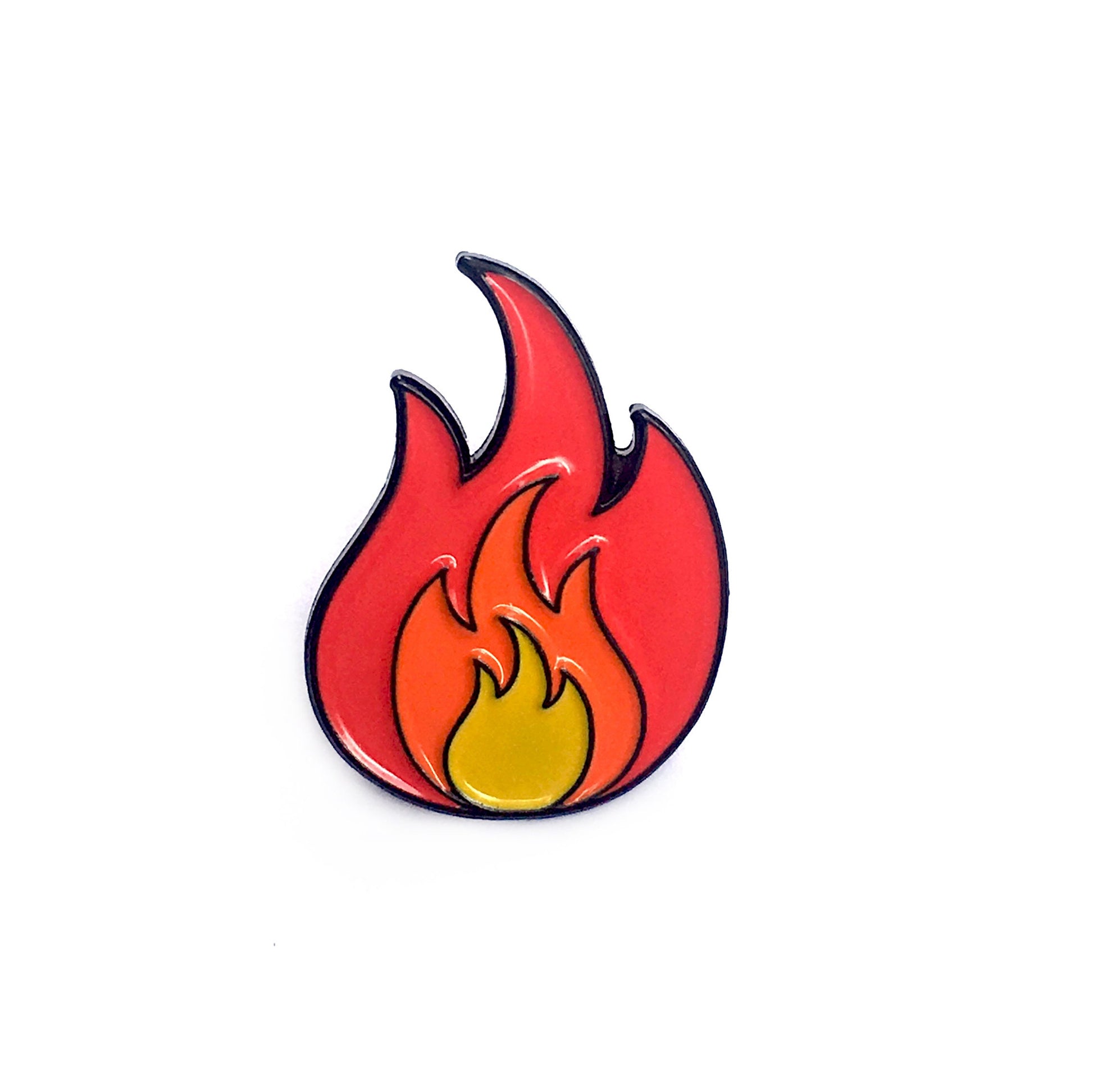 Fire Flame Needle Minder - Kolorspun Enamel Pins