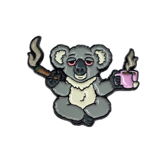 High Koala Tea Fridge Magnet - Kolorspun Enamel Pins