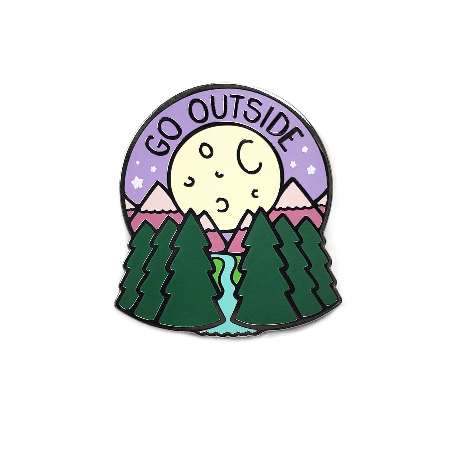 Go Outside Pin - Kolorspun Enamel Pins