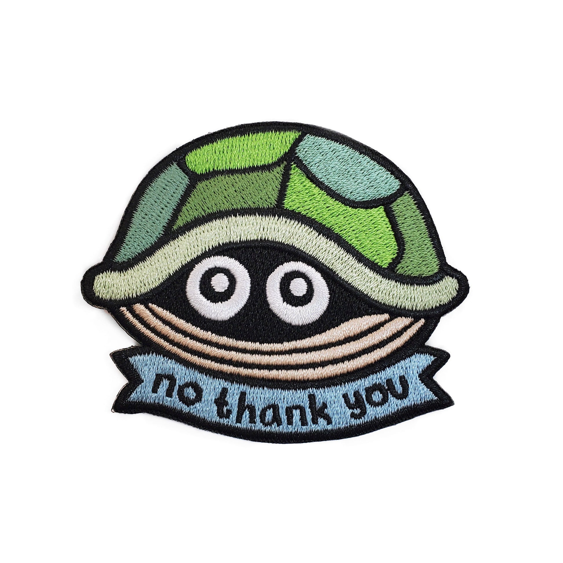 No Thank You Turtle Patch - Kolorspun Enamel Pins