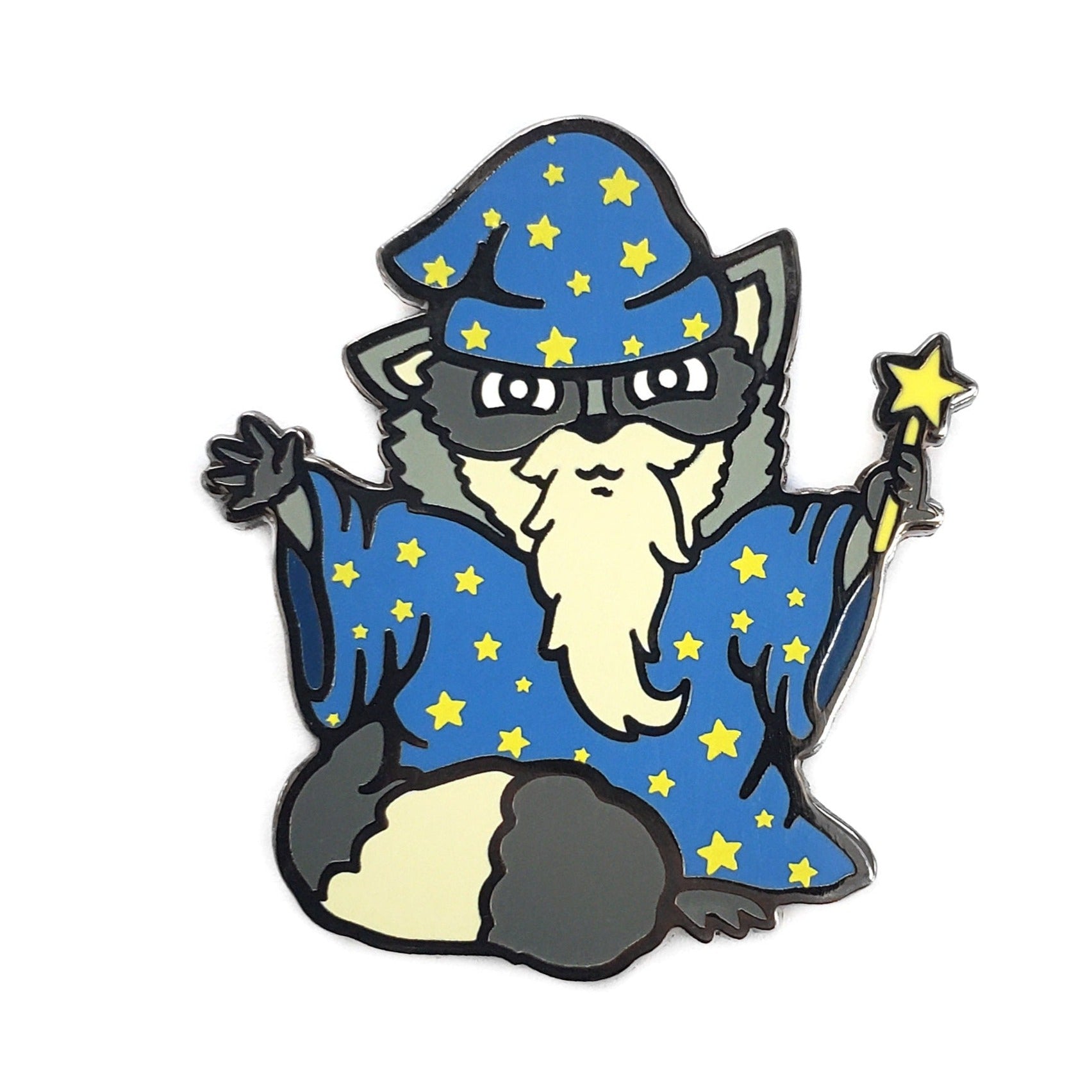 Wizard Raccoon Pin - Kolorspun Enamel Pins