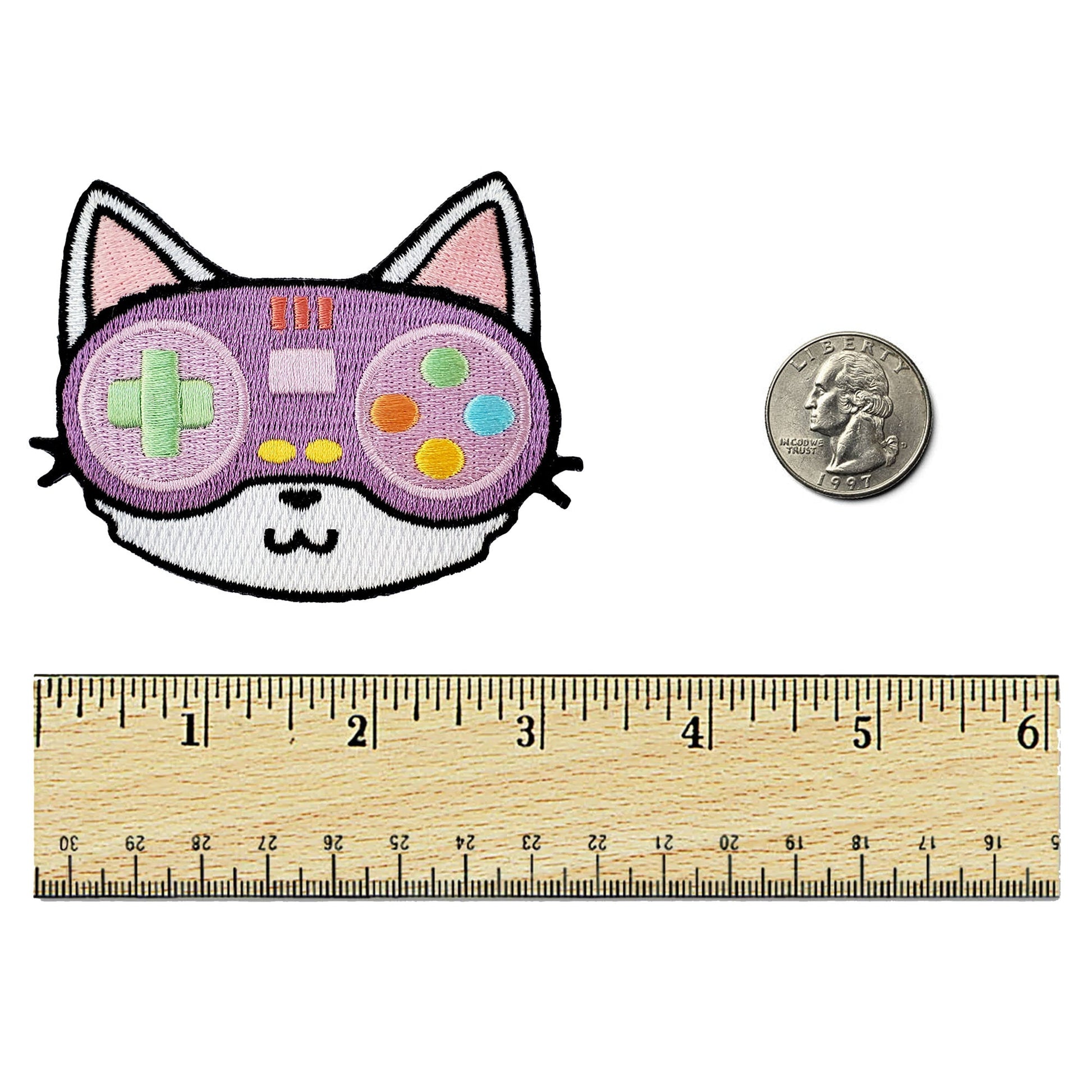 Gamer Cat Patch - Kolorspun Enamel Pins