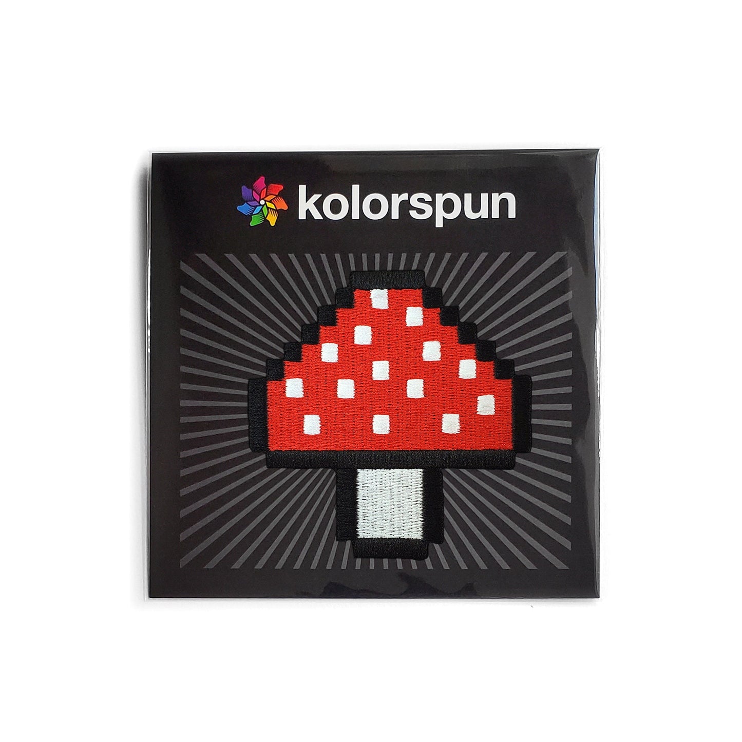 Pixel Mushroom Patch - Kolorspun Enamel Pins