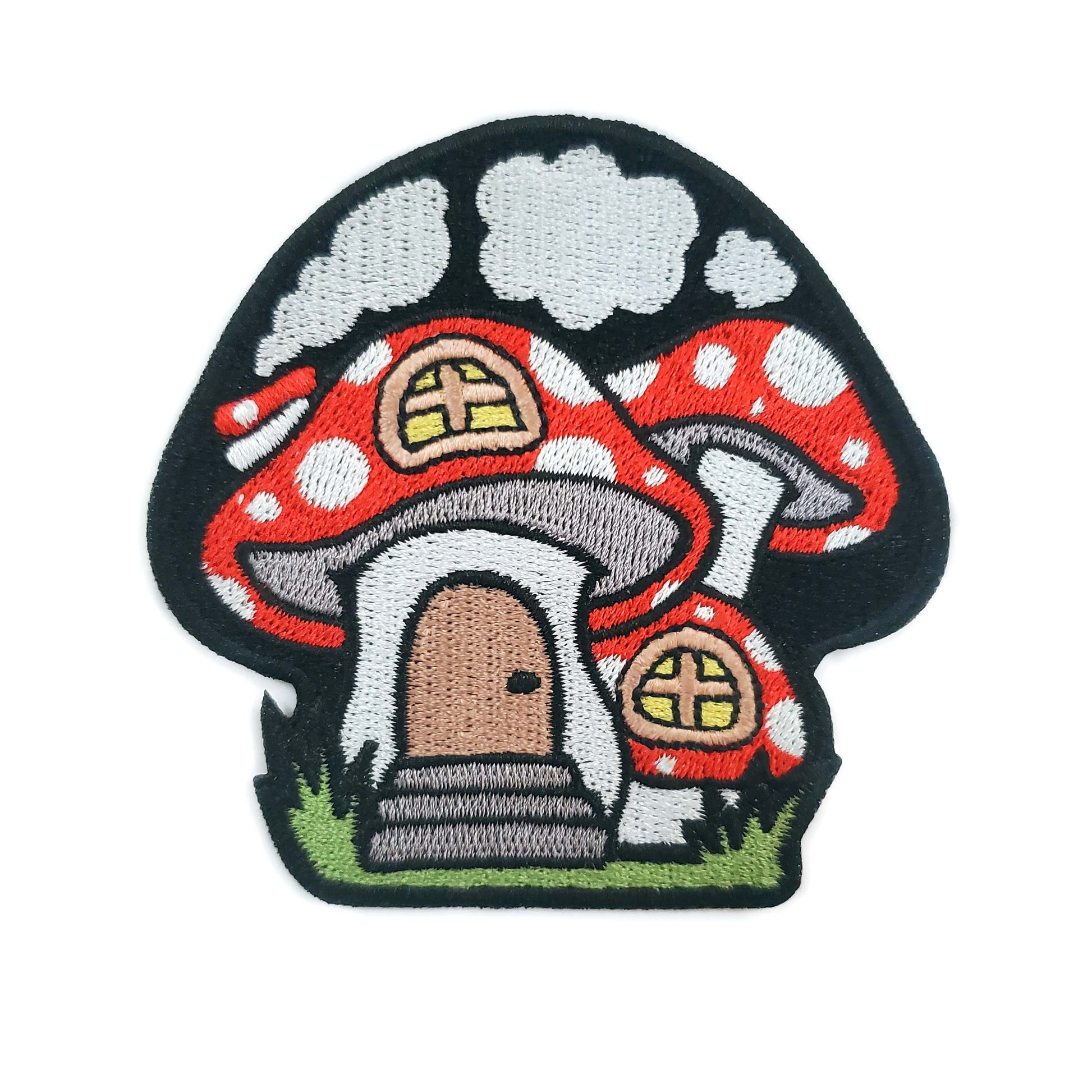 Mushroom House Patch - Kolorspun Enamel Pins