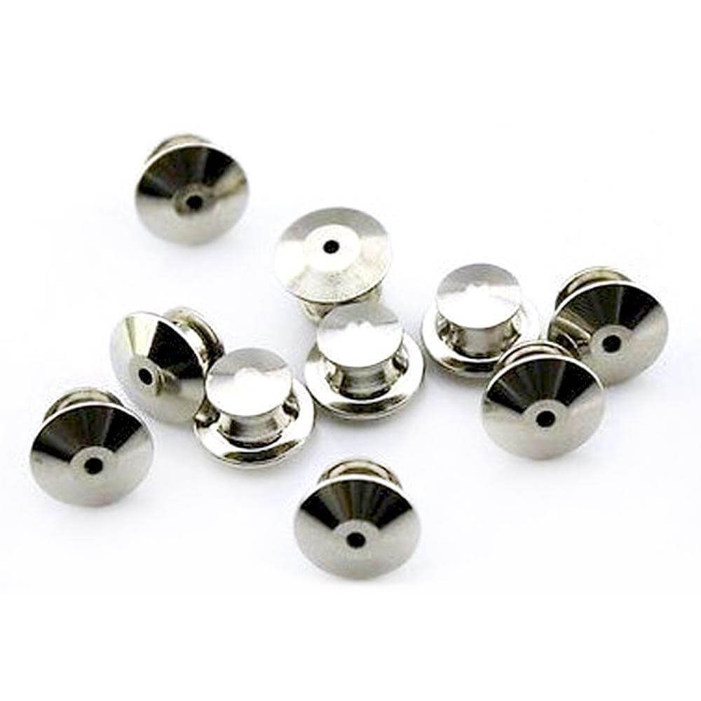 Locking Pin Backs - 12 Pack - Kolorspun Enamel Pins