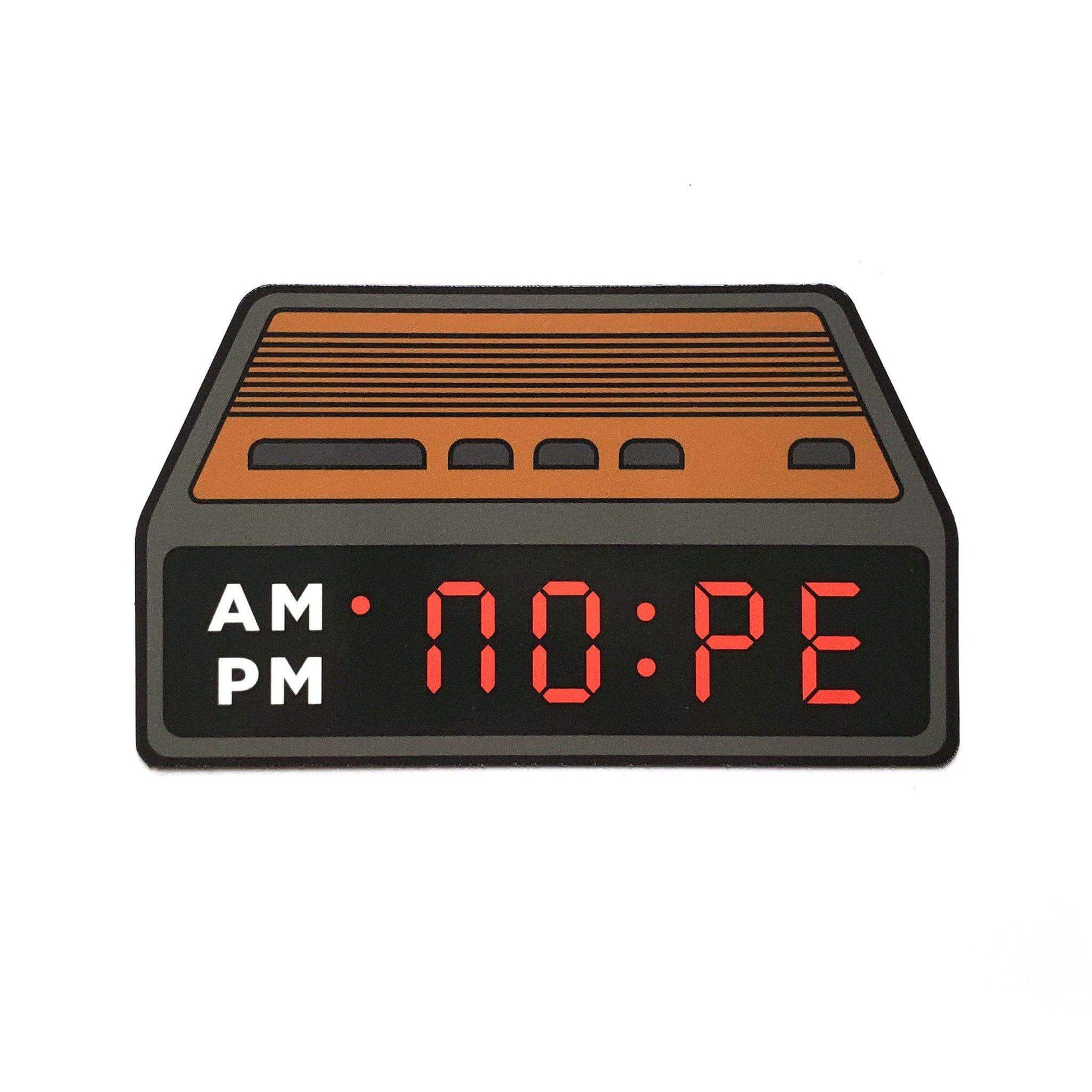 NOPE Clock Sticker - Kolorspun Enamel Pins