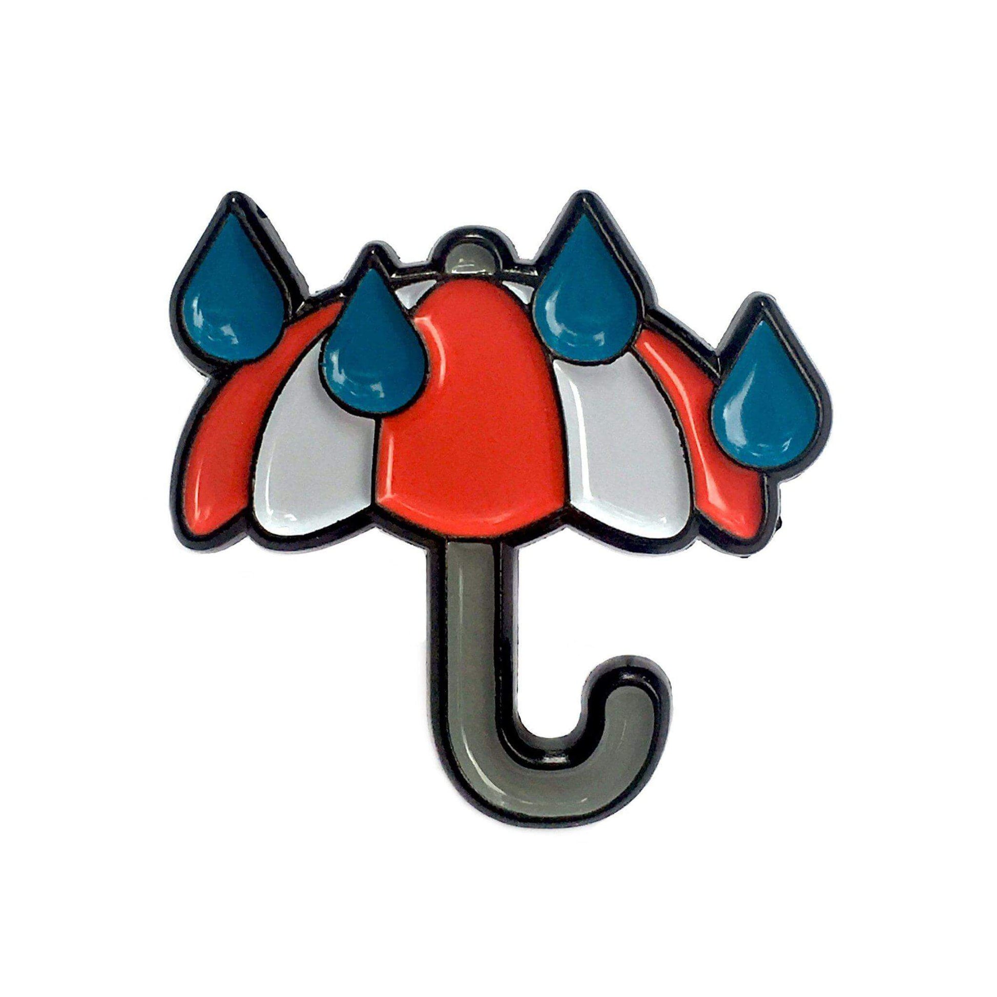 Rainy Umbrella Pin - Kolorspun Enamel Pins