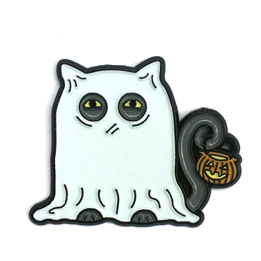 Spooky Kitty Pin - Kolorspun Enamel Pins