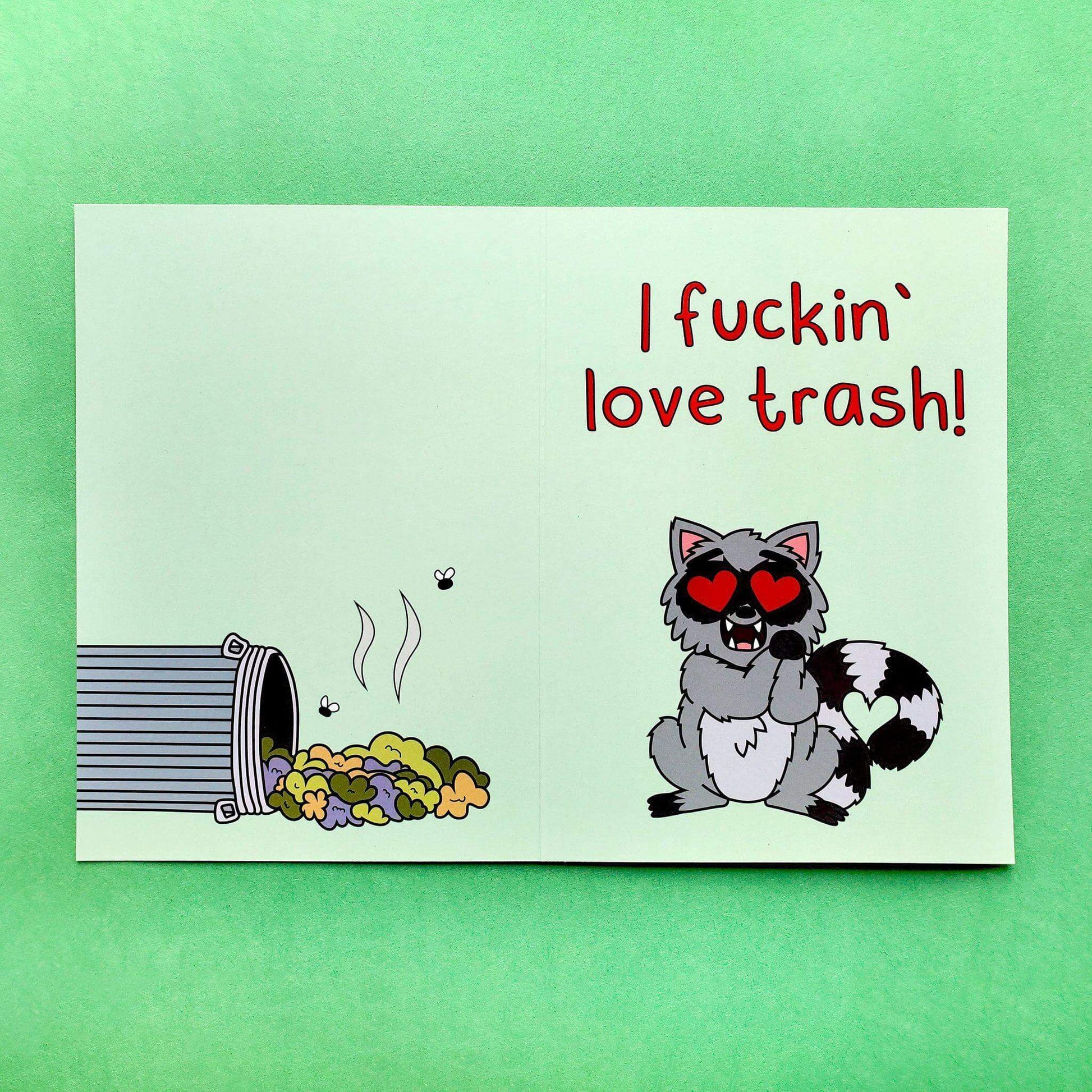 "Trash" Greeting Card - Kolorspun Enamel Pins