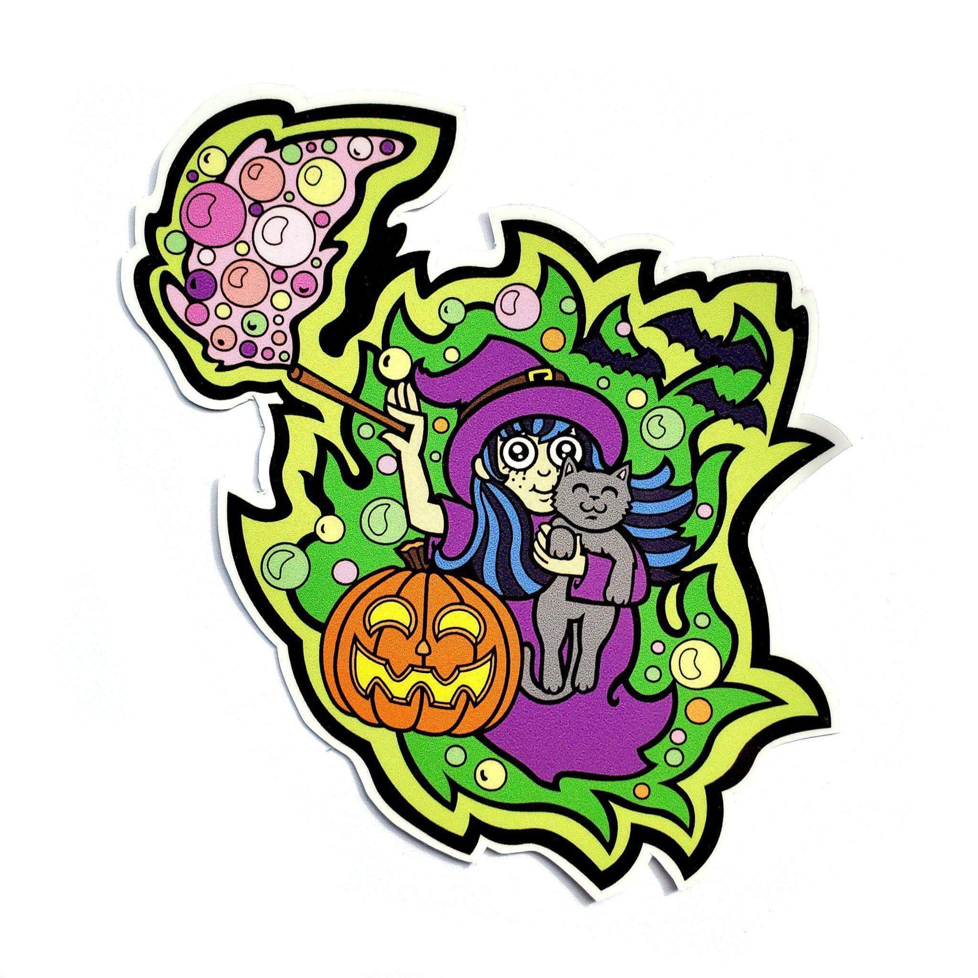 Witch Sticker - Kolorspun Enamel Pins